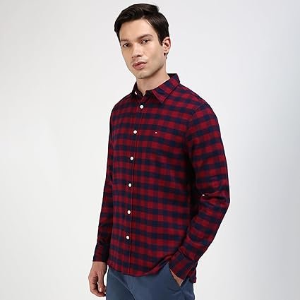 camasa Tommy Hilfiger roșu outlet