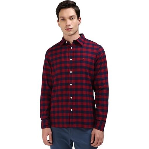 camasa Tommy Hilfiger roșu outlet