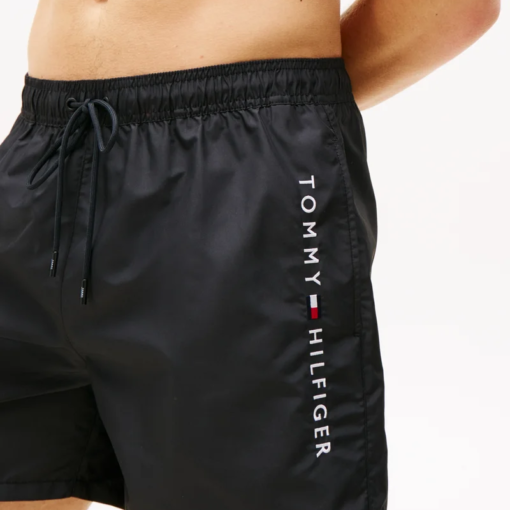 pantaloni Tommy Hilfiger negru outlet