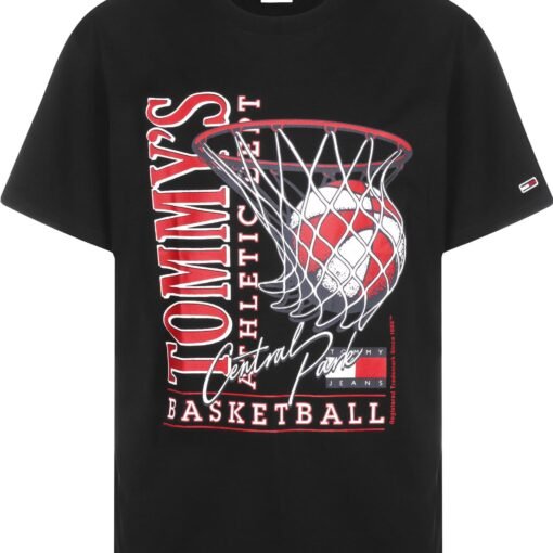 tricou tommy jeans negru outlet