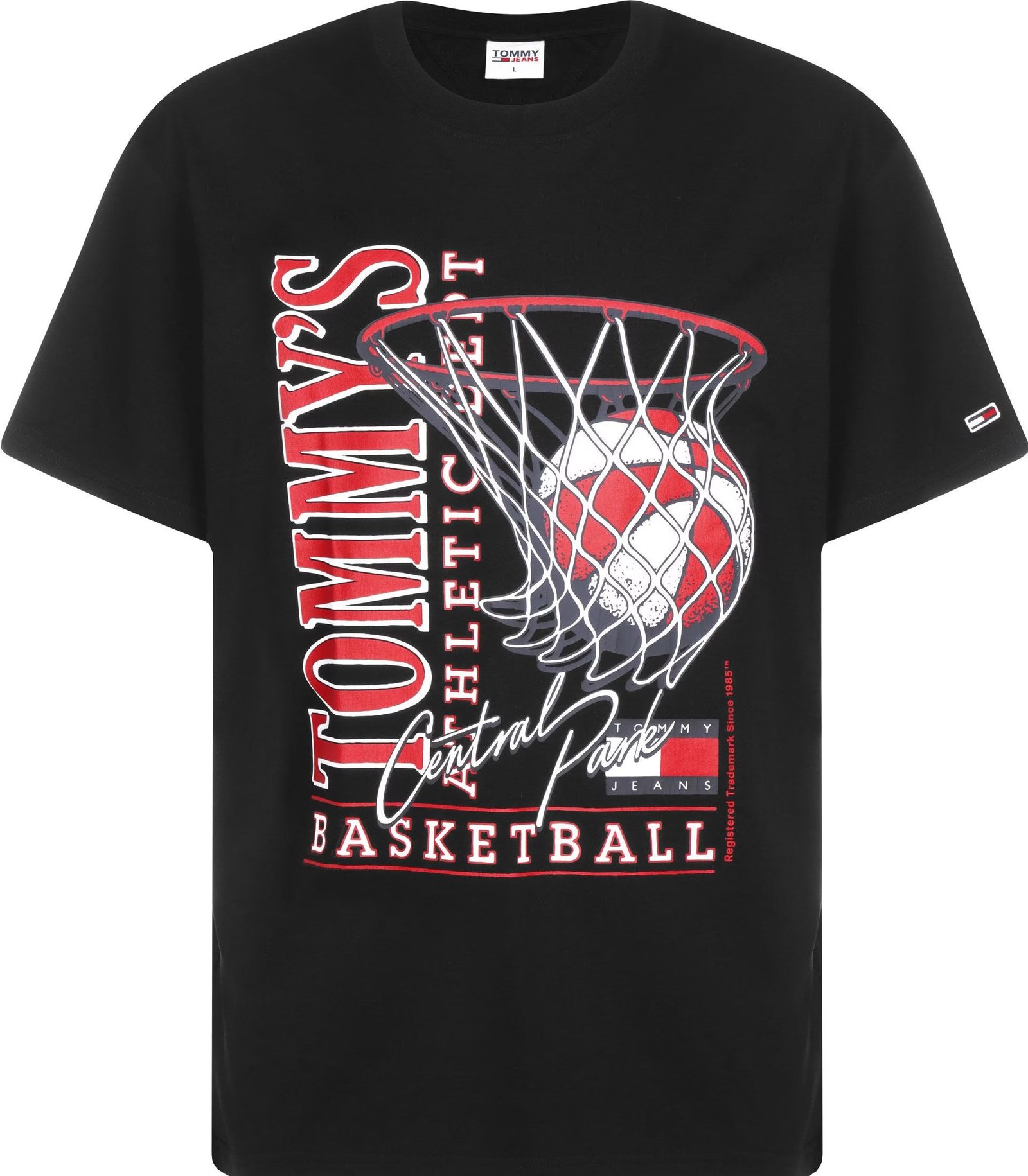 tricou tommy jeans negru outlet