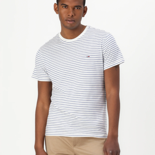 tricou tommy jeans alb outlet