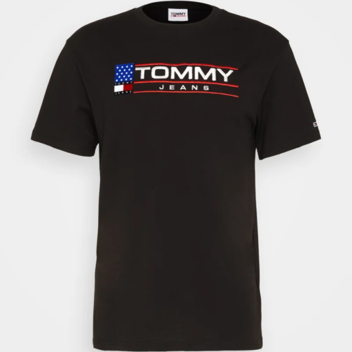 tricou tommy jeans negru