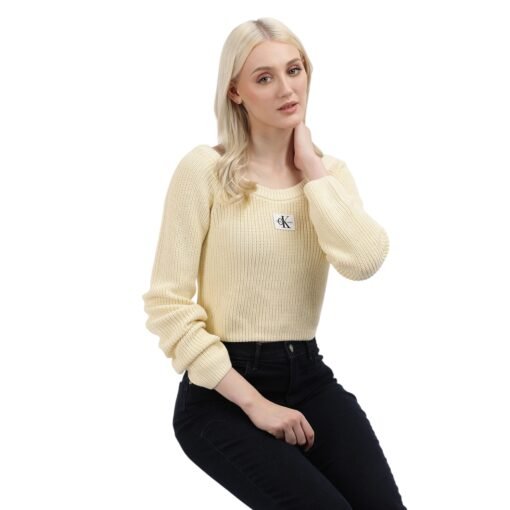 Bluza Calvin Klein bej outlet