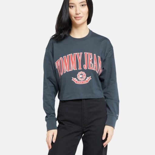 bluza tommy jeans gri outlet