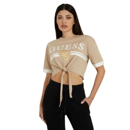Tricou Guess bej outlet