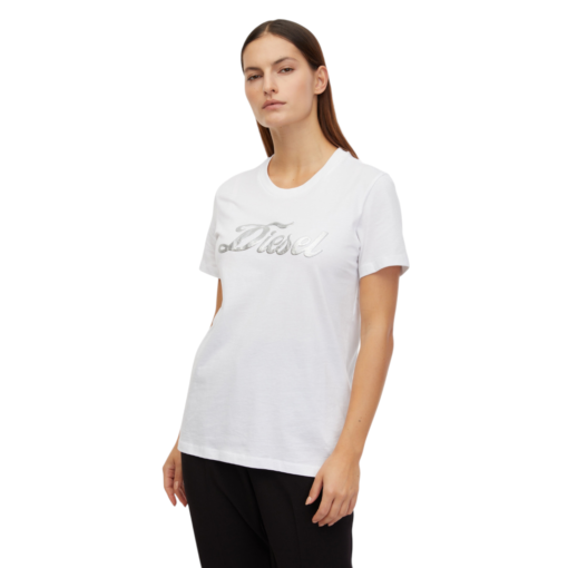 Tricou Diesel Alb Femeie Outlet