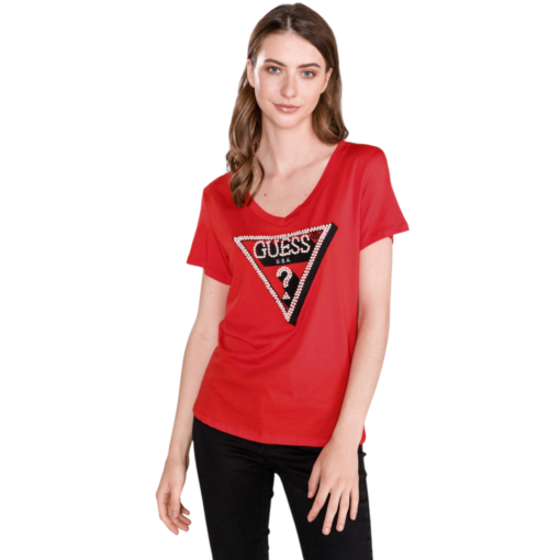 Tricou Guess Rosu XS Femeie Outlet