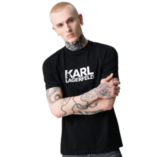 Tricou Karl Lagerfeld Negru Barbati Outlet