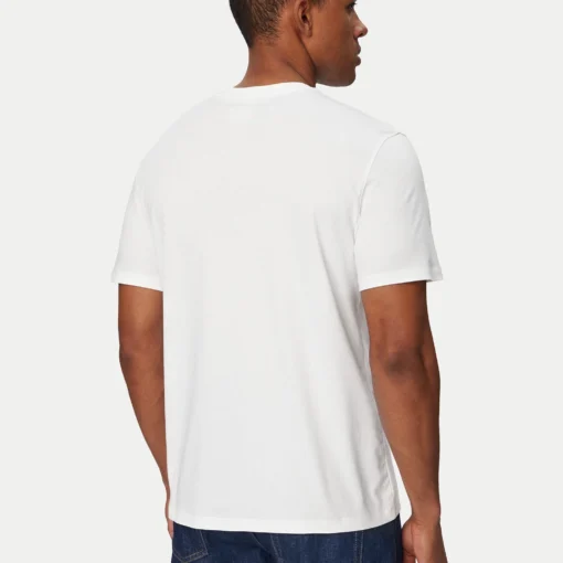 Tricou Calvin Klein Alb Bărbați - imagine 4