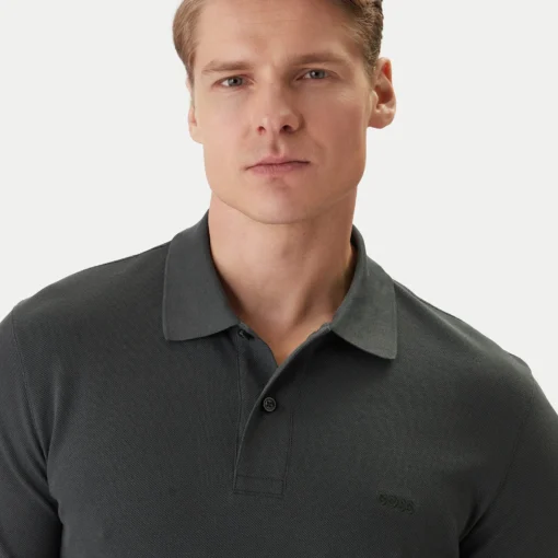 Tricou Hugo Boss Gri Bărbați - imagine 4