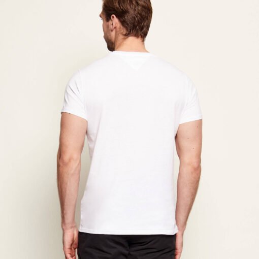 Tricou Tommy Jeans Alb Bărbați - imagine 3