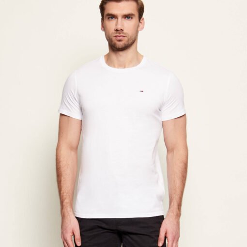 Tricou Tommy Jeans Alb Bărbați