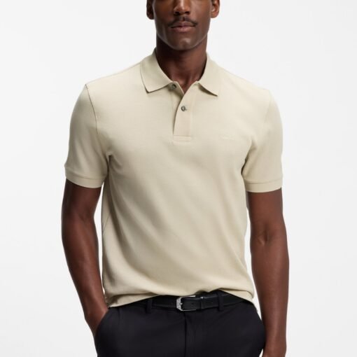 Tricou Hugo Boss Crem Bărbați